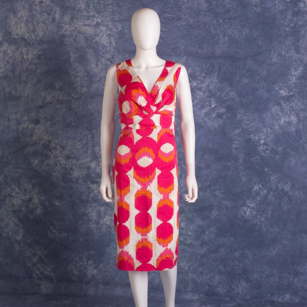 Boden Ikat Pencil Dress Sz 12L